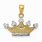 14K Gold Crown Charm