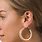 18K Solid Gold Hoop Earrings