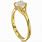 18K Yellow Gold Engagement Rings