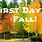 1st Day of Fall