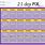 21-Day Fix Workout Calendar