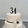 34 Birthday Cake