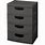 4 Drawer Plastic Storage Cabinet