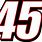 45 NASCAR Logo