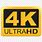 4K HDR Logo Transparent