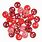 4Mm Red Buttons