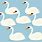 7 Swans a Swimming Free Clip Art