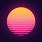 80s Sunset Logo