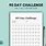 90 Day Challenge Calendar