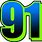 91 Green Logo