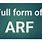 ARF Medical Abbreviation