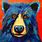 Abstract Bear Painting