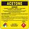 Acetone Hmis Label