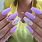 Acrylic Nails Gel Purple