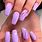 Acrylic Nails Purple Yellow
