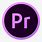 Adobe Premiere Logo in Circle