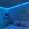 Aesthetic Bedroom with LED Lights