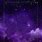 Aesthetic Purple Star Background