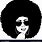 Afro Clip Art Black and White