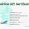 Airline Gift Certificates