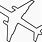 Airplane Outline Coloring Page