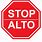 Alto Stop Sign Clip Art