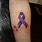 Alzheimer's Ribbon Tattoo