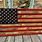 American Flag Made From Wood