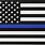 American Flag Thin Blue Line Decal