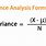 Analysis of Variance Formula