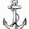 Anchor Drawing Black and White