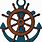 Anchor and Ship Wheel Art