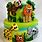Animal Themed Birthday Cake