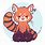 Anime Chibi Red Panda