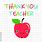 Apple Teacher Thank You Image