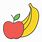 Apple and Banana Drawing