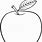 Apples Clip Art Coloring Page