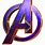 Avengers Logo Purple