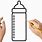 Baby Bottle Drawing Easy