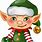 Baby Christmas Elf Clip Art
