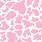 Baby Pink Cow Print