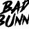 Bad Bunny Letters SVG