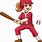 Baseball Girl Cartoon