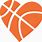 Basketball Heart PNG