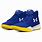 Basketball Shoes Blue and Yellow