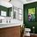 Bathroom with Green Walls
