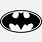 Batman Symbol Black and White