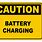 Battery-Charging Warning Sign
