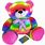 Big Rainbow Teddy Bear