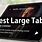 Biggest Tablet Size